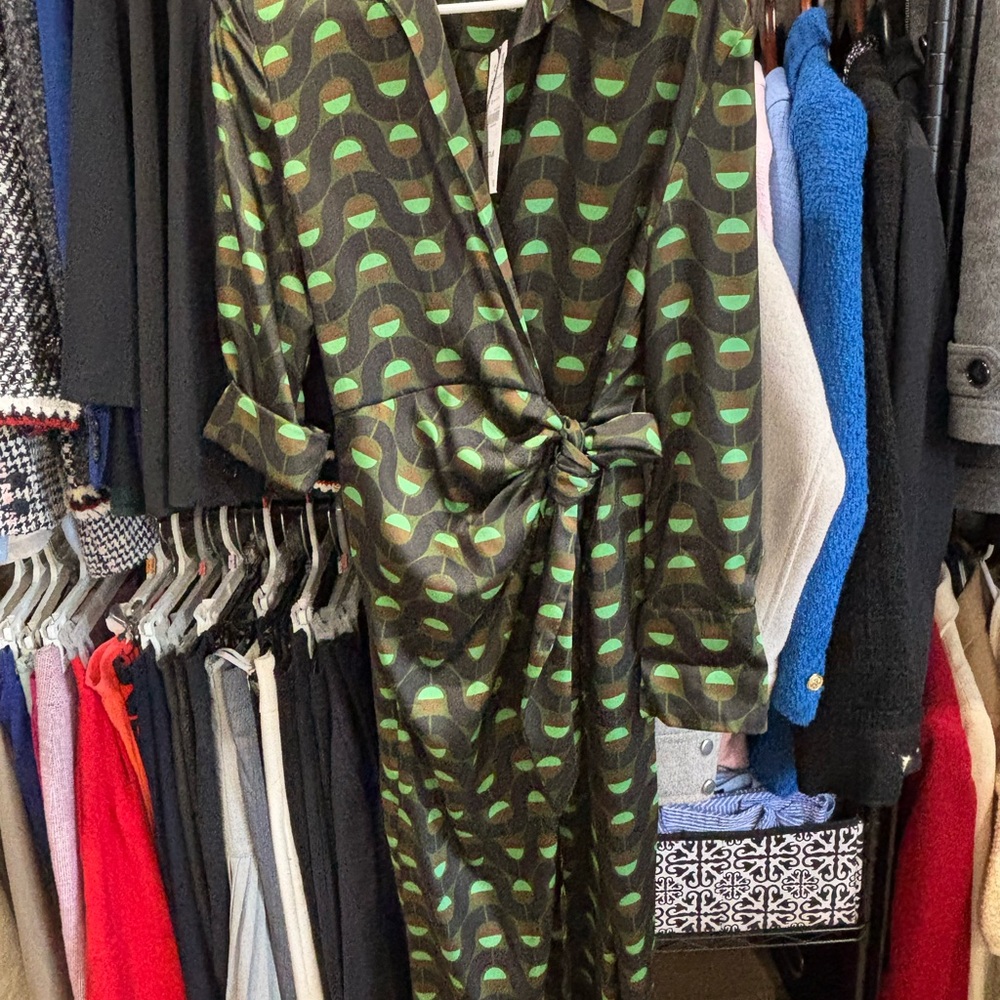 Stylish Green Patterned dress